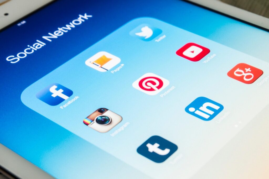 Smartphone screen displaying social media interface